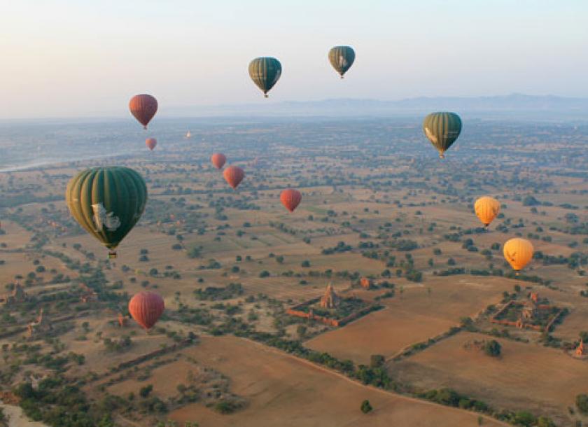 Enchanting Skies: Soar Above the Ancient Marvels on a Bagan Hot Air Balloon Adventure